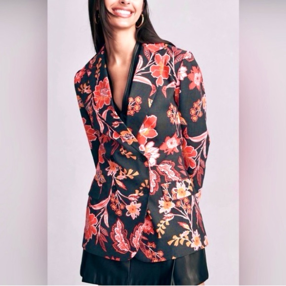Anthropologie Dolan Floral Print Blazer Jacket. Size S-XS